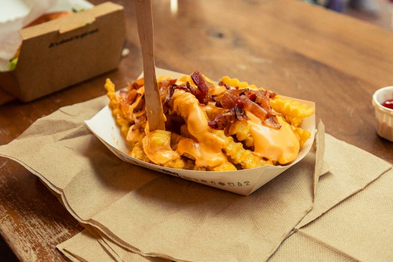 Seasoned crinkle cut fries side dish